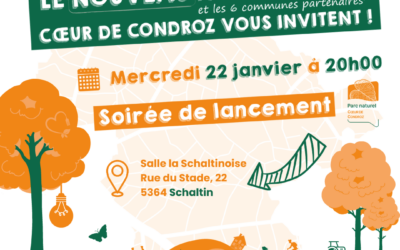 Le nouveau Parc naturel Cœur de Condroz vous invite à sa soirée de lancement