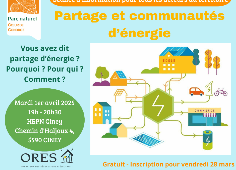 Soirée d’information sur le partage d’énergie