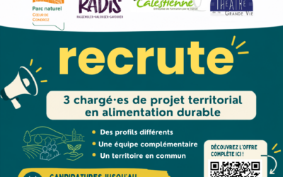 OFFRES D&rsquo;EMPLOI – 3 chargé.e.s de Projet Alimentaire Territorial (PAT)